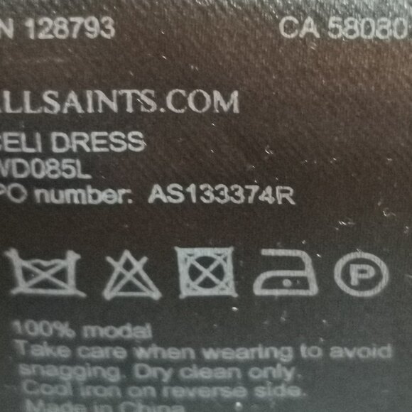 All Saints Shirt Style  Grey/Green Dress - Picture 12 of 12